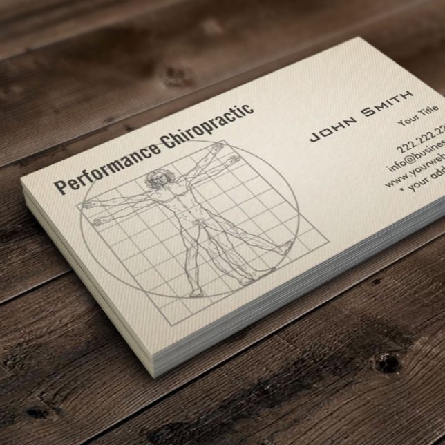 Retro Old Paper Chiropractor Business Card (Creator Uploaded)