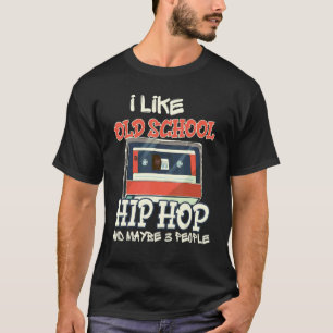 Retro Old School 80s 90s Hip Hop Rap Mixtape Graff T-Shirt