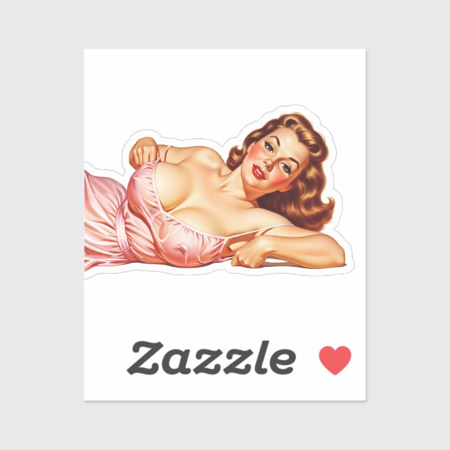 Retro Old School Pin-up girl Art (Sheet)