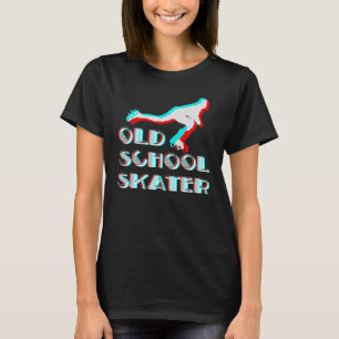 Retro Old School Skater For Roller Skates Enthusia T-Shirt