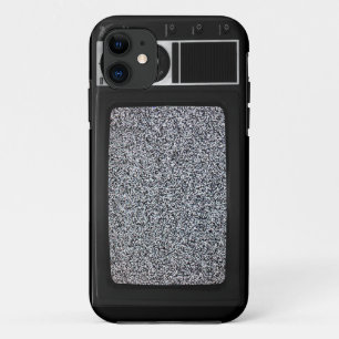 Retro Old TV with Static Screen iPhone 11 Case