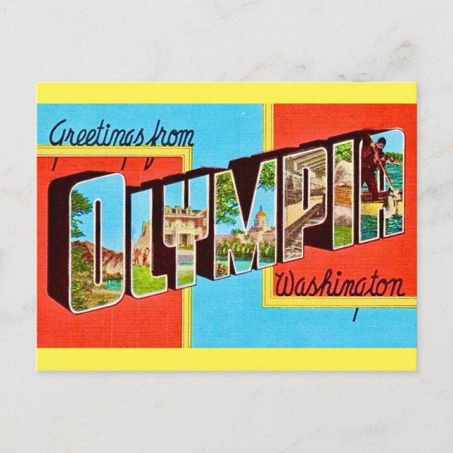 Retro Olyimpia WA Postcard (Front)