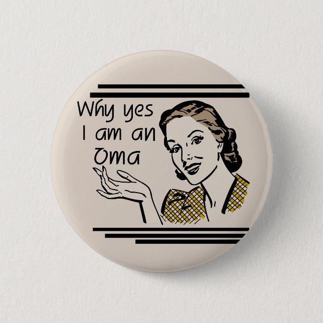 Retro Oma Tshirts and Gifts 6 Cm Round Badge (Front)