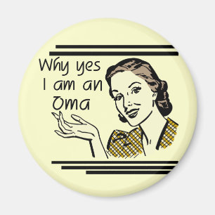 Retro Oma Tshirts and Gifts Magnet