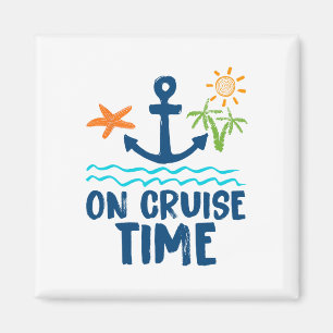 Retro On Cruise Time Summer Vacation Outfits For W Magnet