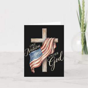 Retro One Nation Under God 250 Years 1776-2026 Card