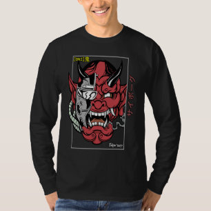 Retro Oni Streetwear Hannya Japanese Demon Cyber K T-Shirt