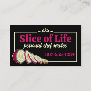 retro onion sketch cooking culinary business ca... card