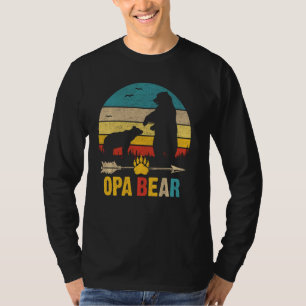 Retro Opa Bear Matching Family  Cute Bear T-Shirt