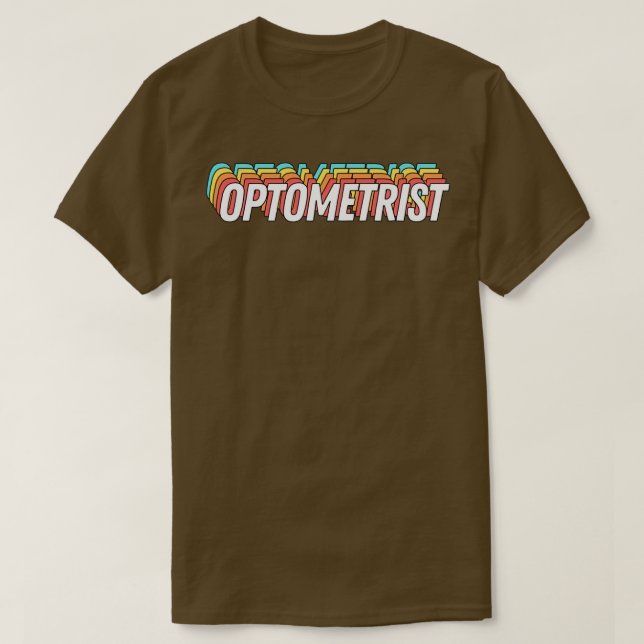 Retro Optometrist Text 2 T-Shirt (Design Front)