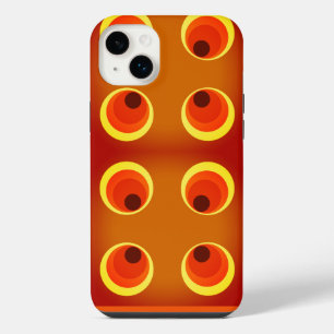 retro orange 1970  Case-Mate iPhone case