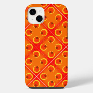 retro orange 1970  Case-Mate iPhone case