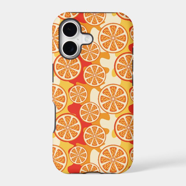 Retro Orange Citrus Pattern (Back)
