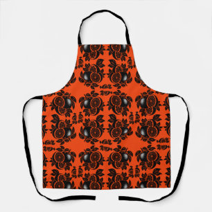 Retro Orange Slice Pattern Apron
