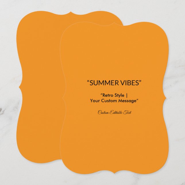 Retro Orange Texture – Summer Vibes Art (Front/Back)