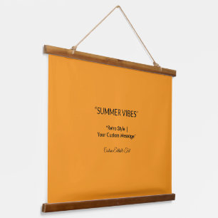 Retro Orange Texture – Summer Vibes Art Hanging Tapestry