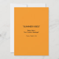Retro Orange Texture – Summer Vibes Art