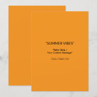 Retro Orange Texture – Summer Vibes Art