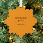Retro Orange Texture – Summer Vibes Art Tree Decoration Card<br><div class="desc">Warm retro orange texture background perfect for summer designs, custom graphics, branding, or digital projects. Capture the nostalgic warmth of summer with this Retro Orange Background Texture, perfect for your creative design projects. Whether you're designing beach party invitations, surf brand logos, or seasonal event materials, this vibrant texture evokes a...</div>