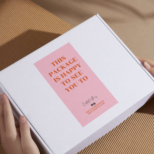 Retro orange this package is happy to see you to 