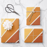 Retro Orange Yellow 70s Stripes