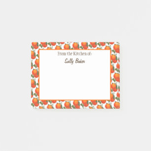 Retro Oranges Pattern Custom Post-It Notes