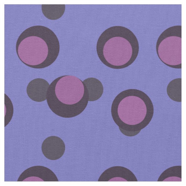 Retro Orbit in pink and purple Fabric (Close Up)