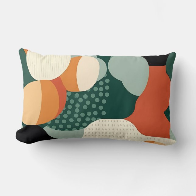 Retro Organic Pebble Pillow (Front)