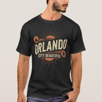 Retro Orlando City Beautiful Florida Sunburst