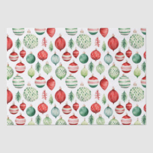 Retro Ornament Christmas Tissue Paper