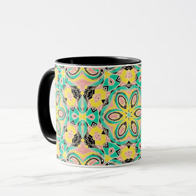 Retro ornament mug (Front Left)