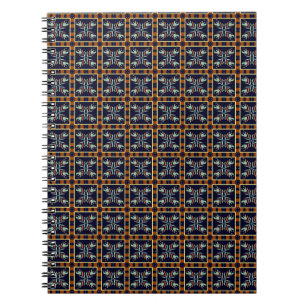 Retro Ornamental Spiral Notebook