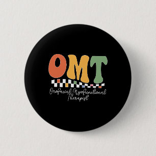 Retro Orofacial Myofunctional Therapist Omt Mental 6 Cm Round Badge