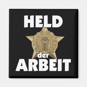 Retro Ostalgie GDR. Hero Stern Wappen Magnet