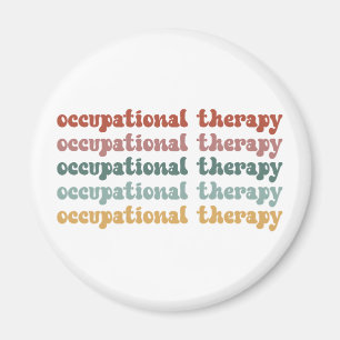 Retro OT Occupational Therapy OT School Student Magnet