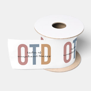 Retro OTD Doctor of Occupational Therapy Satin Ribbon