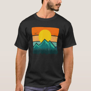 Retro Outdoor Adventure Camping Trekking Hiking Me T-Shirt