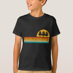 Retro Outdoors Nature Wildlife Trees Forest T-Shirt