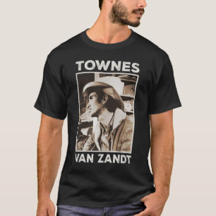 Retro Outlaw Townes Van Zandt Fan Art  T-Shirt