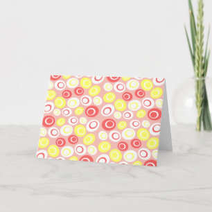 Retro Oval Dots Pattern Holiday Card