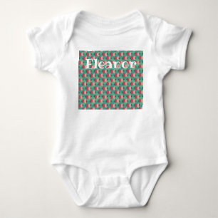 Retro Ovals and Semi-Circles Baby Bodysuit