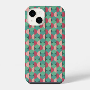 Retro Ovals and Semi-Circles iPhone 14 Case