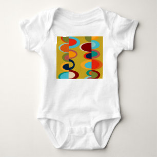Retro Ovals Baby Bodysuit