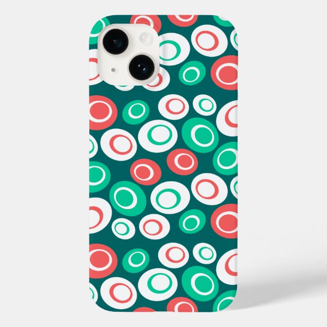 Retro Ovals Case-Mate iPhone Case (Back)