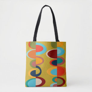 Retro Ovals Tote Bag