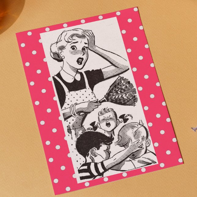 Retro Overwhelmed Mom Card (Creator Uploaded)