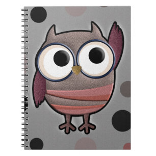Retro Owl Notebook