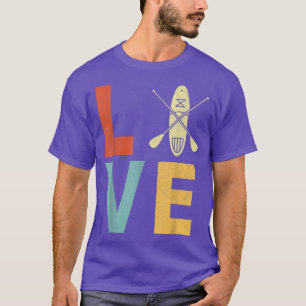 Retro Paddleboarding Stand Up Paddle Board Paddleb T-Shirt