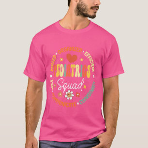 Retro Paediatrics Squad Heart Peds Registered Nurs T-Shirt