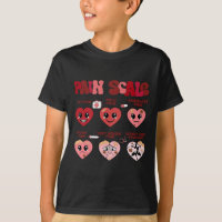 Retro Pain Scale Heart Trauma Nurse Valentine's Da